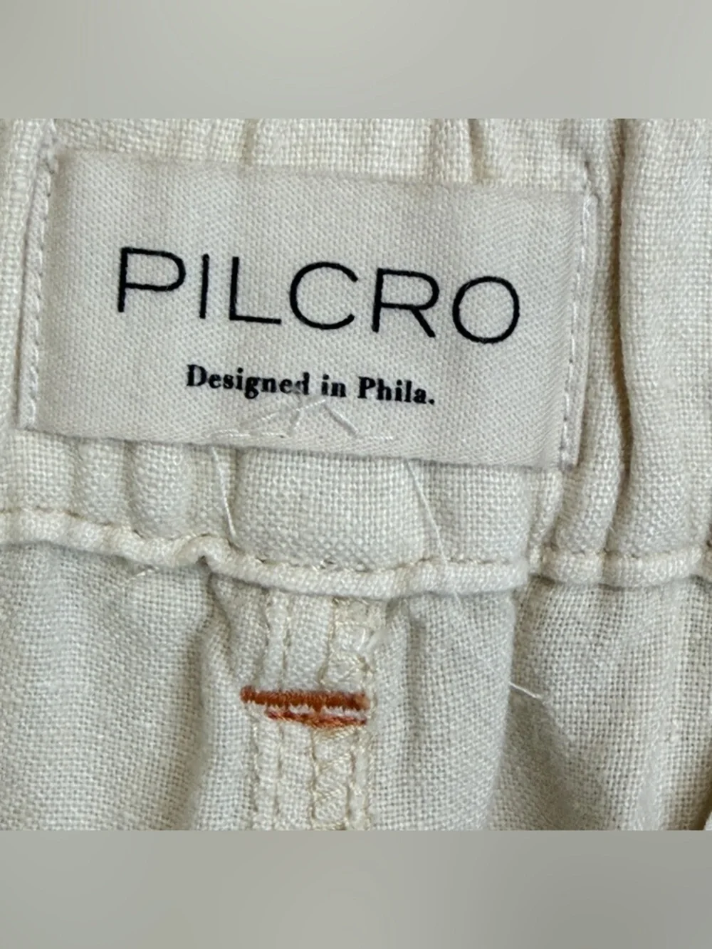 PILCRO Anthropologie Slim Beach Cargo Pants Linen Blend - Picture 11 of 12